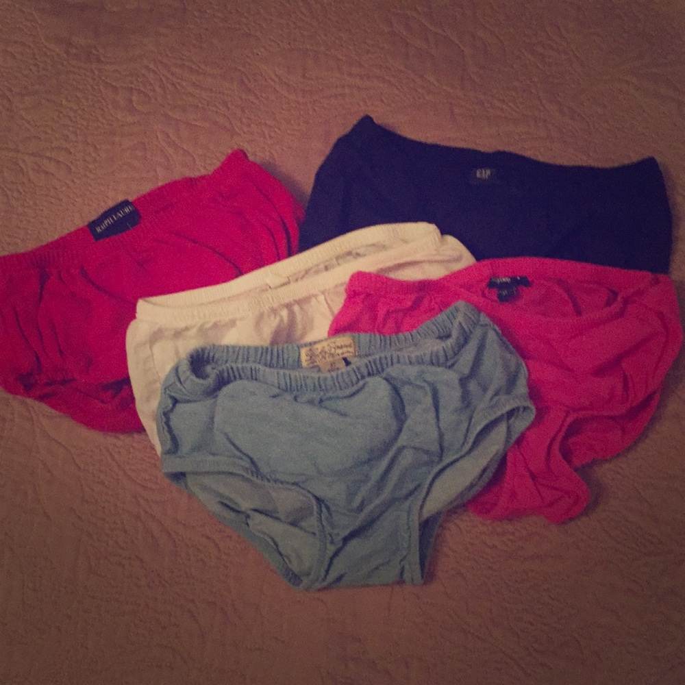 Lot of 5 various color & brands diaper covers